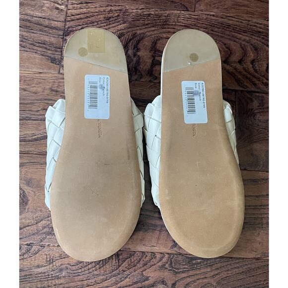$1,195 NIB Bottega White Veneta Weave Cassette Leather Sandals Size 42(9) main image 7